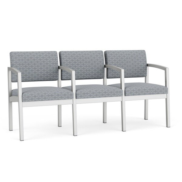 Lesro Lenox 3 Seat Tandem Seating W/ Arms, 64.5 in W 24.5 in L 32 in H LS3103 - main